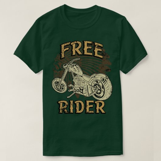T-shirt American Motorcycle Spirit Native Biker (Design devant)