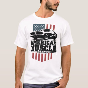 T-shirt American Muscle Cars for Car Buffs