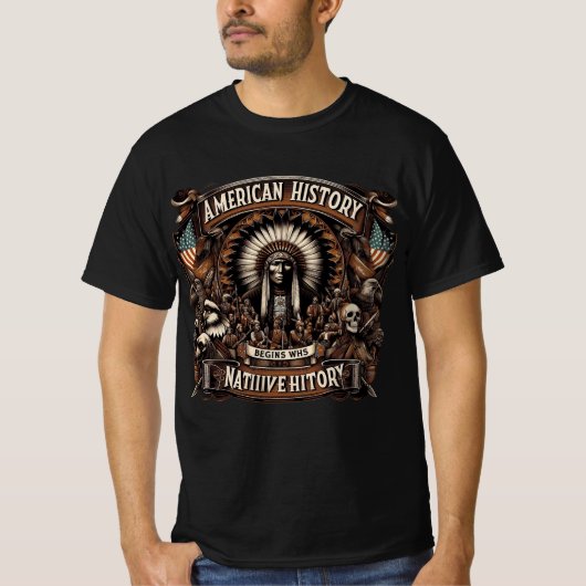 T-shirt American Native History (Devant)