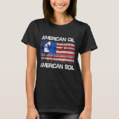 T-shirt American Oil American Soil Flag Fierté (Devant)