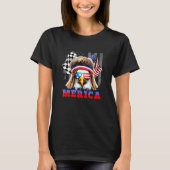 T-shirt American Patriotic Bald Eagle Merica (Devant)