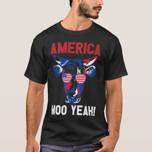 T-shirt American Patriotic Decoration Moo Ouais Premium (Devant)