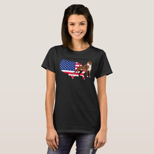 T-shirt American Pit Bull. (Devant entier)