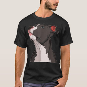 T-shirt American Pit Bull Pitbull Terrier Chien Tête Can