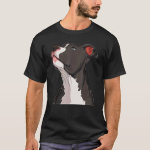 T-shirt American Pit Bull Pitbull Terrier Chien Tête Can