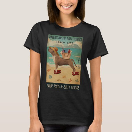 T-shirt American Pit Bull Terrier (Devant)
