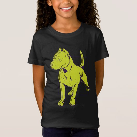 T-Shirt American Pit Bull Terrier Portrait (Devant)