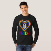 T-shirt American Pitbull Rainbow Pride (Devant entier)