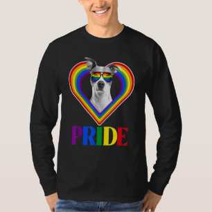 T-shirt American Pitbull Rainbow Pride