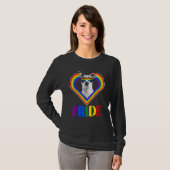 T-shirt American Pitbull Rainbow Pride (Devant entier)