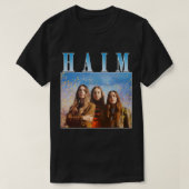 T-shirt American Pop Rock Band Incluant 3 Branches Haim H (Design devant)
