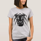 T-shirt American Pride with Wild Cat Margay Magie (Devant)