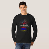 T-shirt American Raised with Armenian Roots Armenia   (Devant entier)