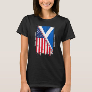 T-shirt American Raised With Scottish Roots With Scotland