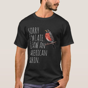 T-shirt American Robin Oiseau à observer Amour drôle Sarca