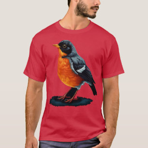 T-shirt American Robin Souriant