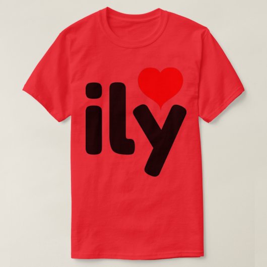 T-shirt American Sign Language ASL design ily i love you 1 (Design devant)