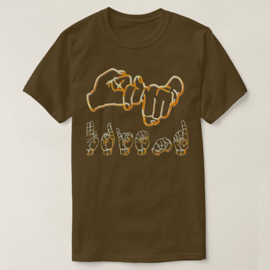 T-shirt American Sign Language Friend (Design devant)