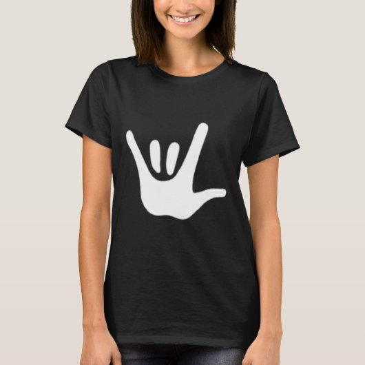 T-shirt American Sign Language Love ASL Deaf Awareness (Devant)