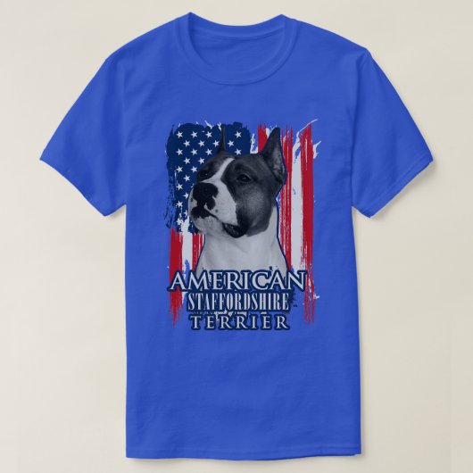 T-shirt American Staffordshire Terrier Amstaff (22 ans) (Design devant)