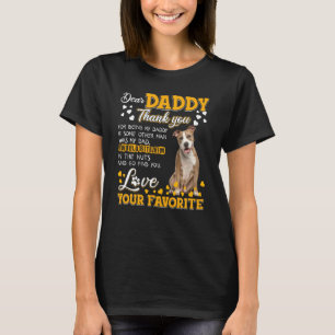 T-shirt American Staffy Cher Papa Merci D'Être Mon