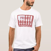 T-shirt American State National - PROPRIÉTÉ PRIVÉE (Devant)