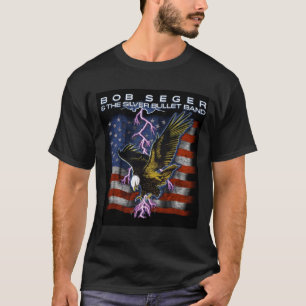 T-shirt American Summer Tour Bob l'argent Seger Bullet B