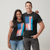 T-shirt American Transgender Flag Transgender (Unisexe)