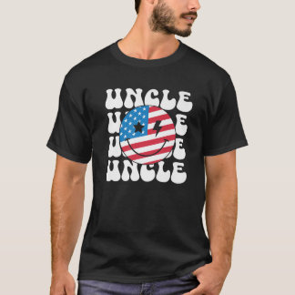 T-shirt American Uncle Retro Super 4 juillet Smile Face