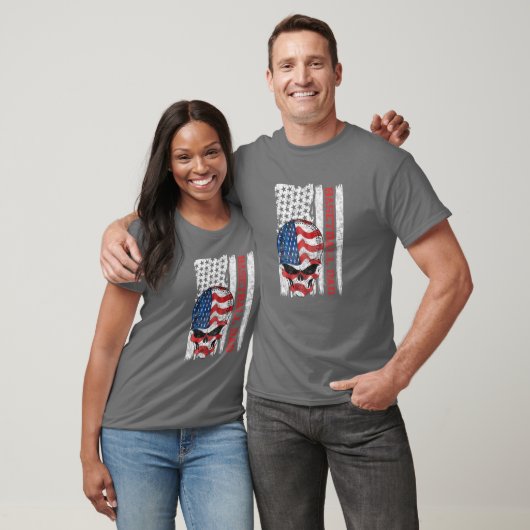 T-shirt American USA Drapeau Dieu bénisse l'Amérique Docte (Unisexe)