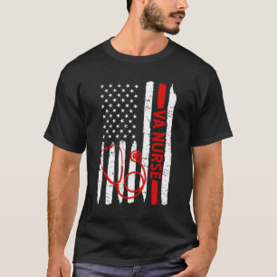 T-shirt American VA Nurse Stethoscope Cool Black History M