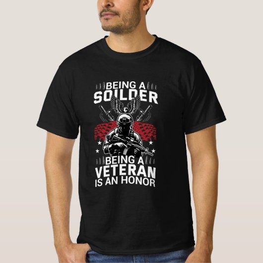 T-shirt American Veteran T shirt Design (Devant)