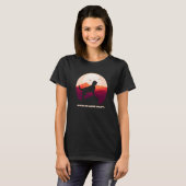 T-shirt American Water Spaniel and Moon (Devant entier)