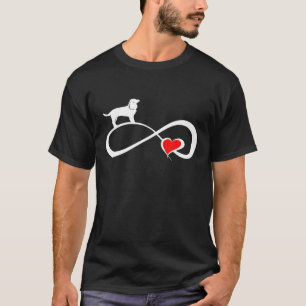 T-shirt American Water Spaniel Chien Maman Eternity Heart
