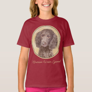 T-shirt American Water Spaniel Peinture - Original Dog Art