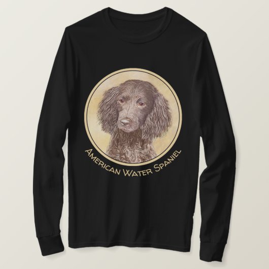 T-shirt American Water Spaniel Peinture - Original Dog Art (Design devant)