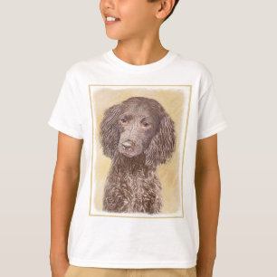 T-shirt American Water Spaniel Peinture - Original Dog Art