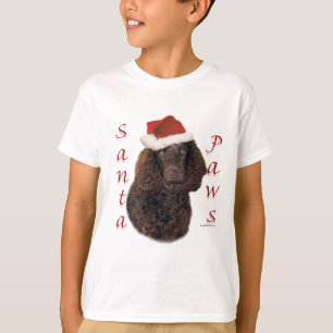 T-shirt American Water Spaniel Père Noël Paws