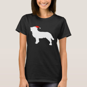 T-shirt American Water Spaniel portant le chapeau de Noël