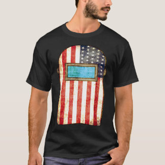 T-shirt American Welder Shirt Us Drapeau Welding Hood Cade