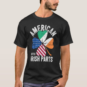 T-shirt American With Irish Parts