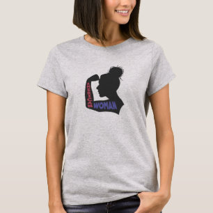 T-shirt American Woman gris foncé