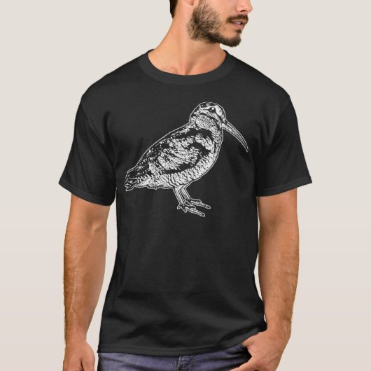T-shirt American Woodcock Oiseau observer la chasse unique (Devant)