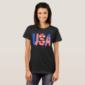 T-SHIRT AMERICANA GLITCH (Devant entier)