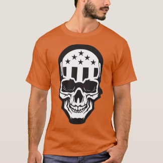 T-shirt Americana Skull BW