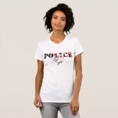 T-shirt americanflagpolicewife (Devant entier)