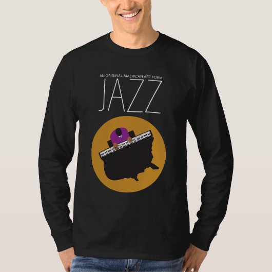 T-shirt AmericanJazz Basic à manches longues (Devant)