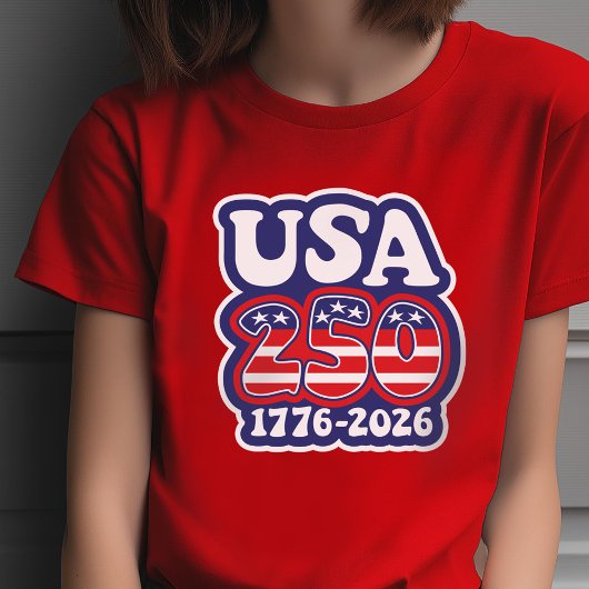 T-shirt America's 250th Birthday - Groovy USA 250