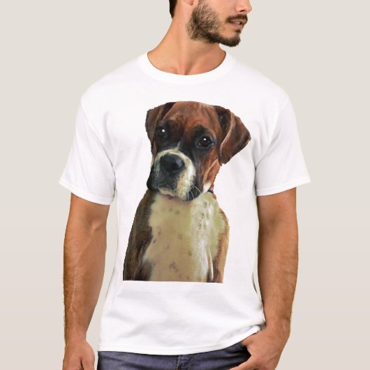 T-SHIRT AMERIKAANSE BOXER DOG (Voorkant)