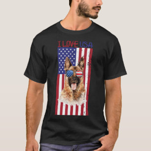 T-shirt Amerikaanse vlag op 4 juli
